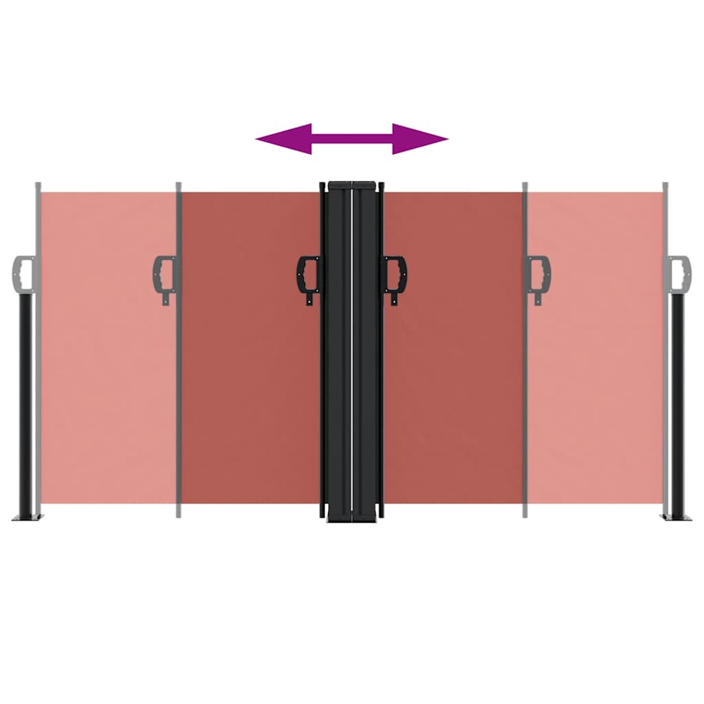 Retractable Side Awning Terracotta 120x1200 cm