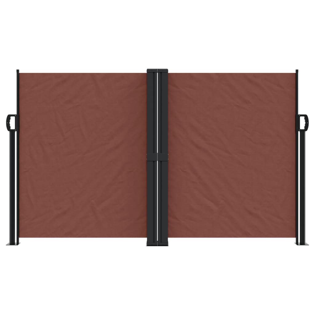 Retractable Side Awning Brown 140x1200 cm