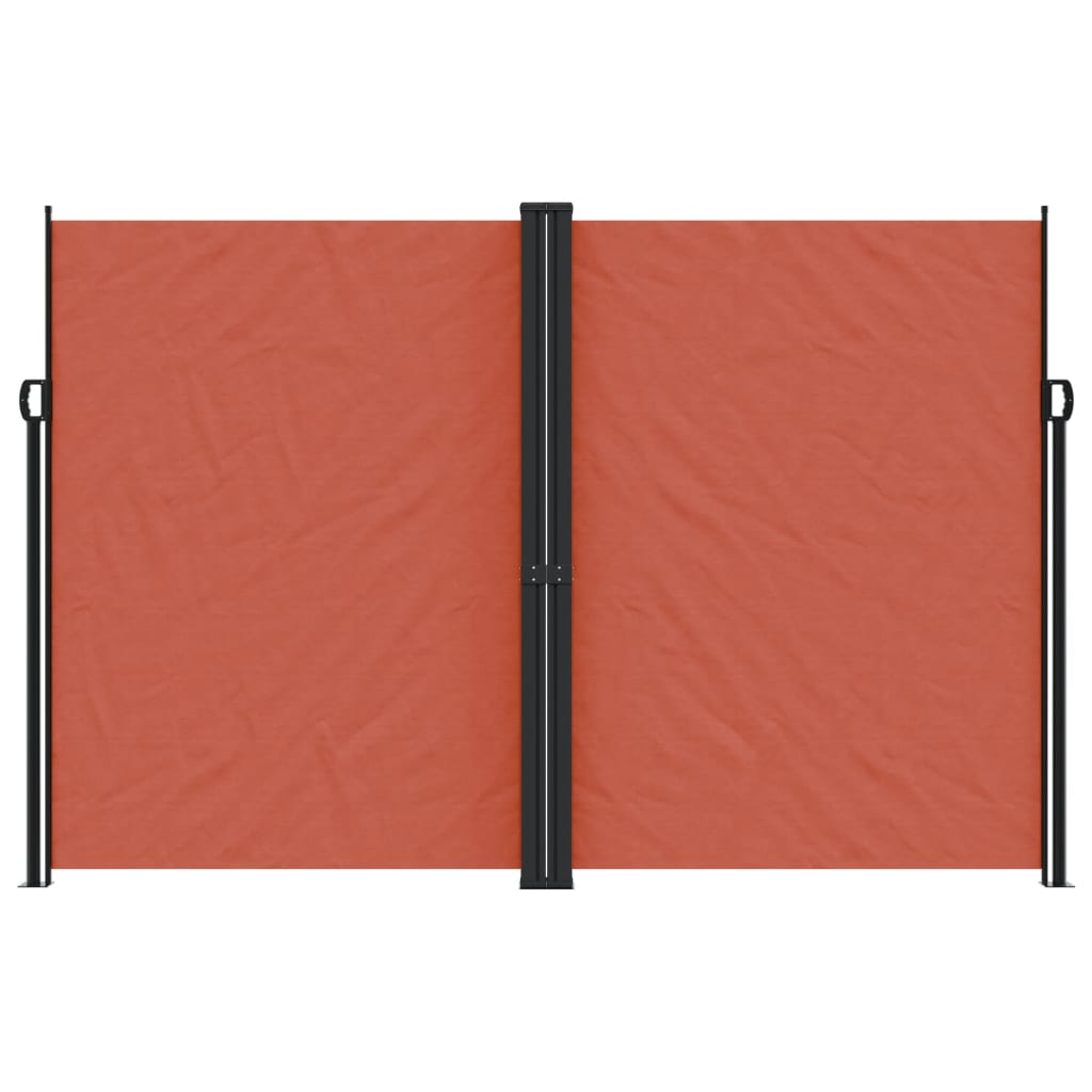 vidaXL Retractable Side Awning Terracotta 220x1200 cm