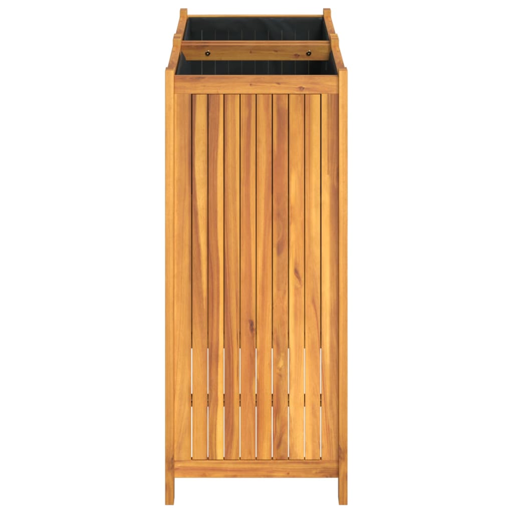 vidaXL Garden Planter with Liner 84x42x100 cm Solid Wood Acacia