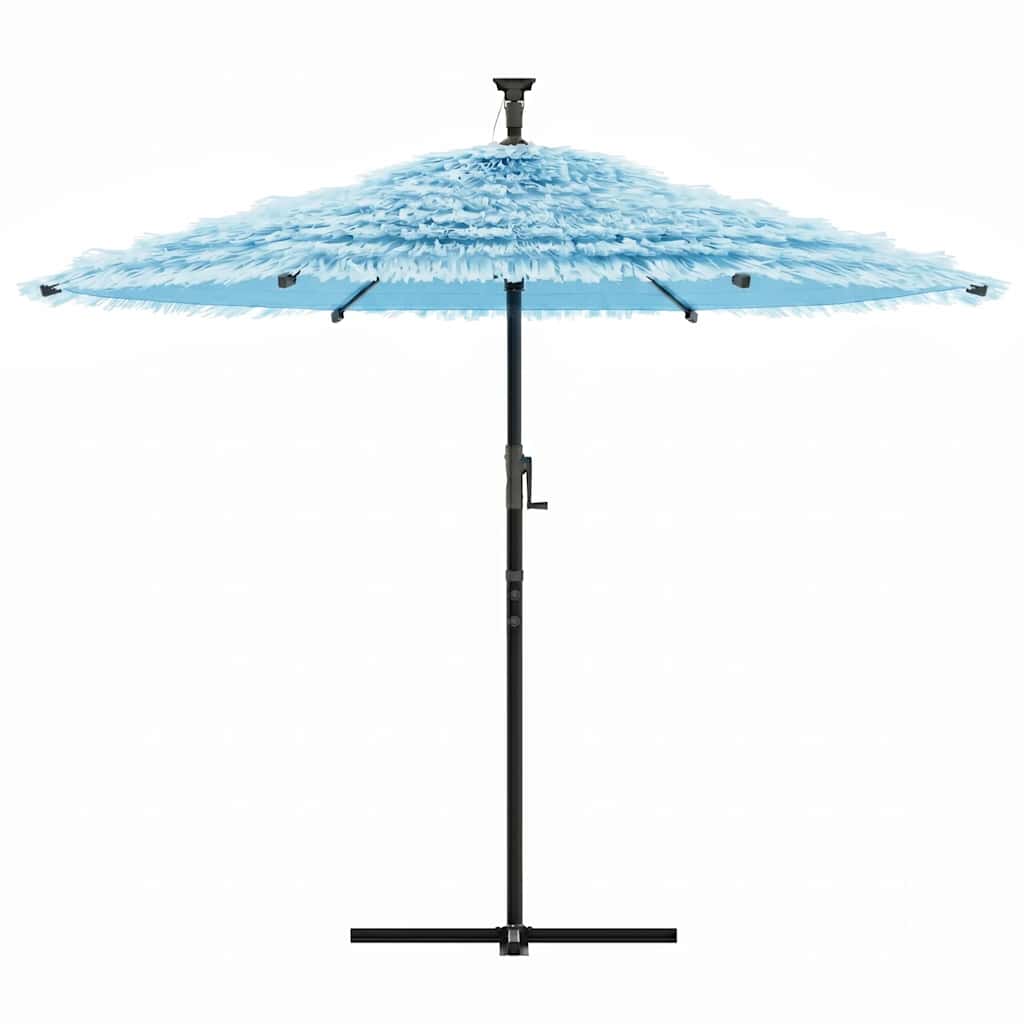 Garden Parasol with Steel Pole Blue 269x269x235 cm