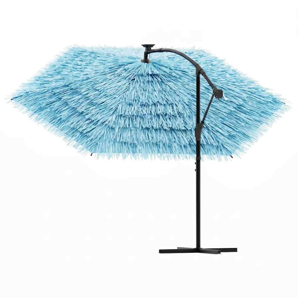 Garden Parasol with Steel Pole Blue 269x269x235 cm