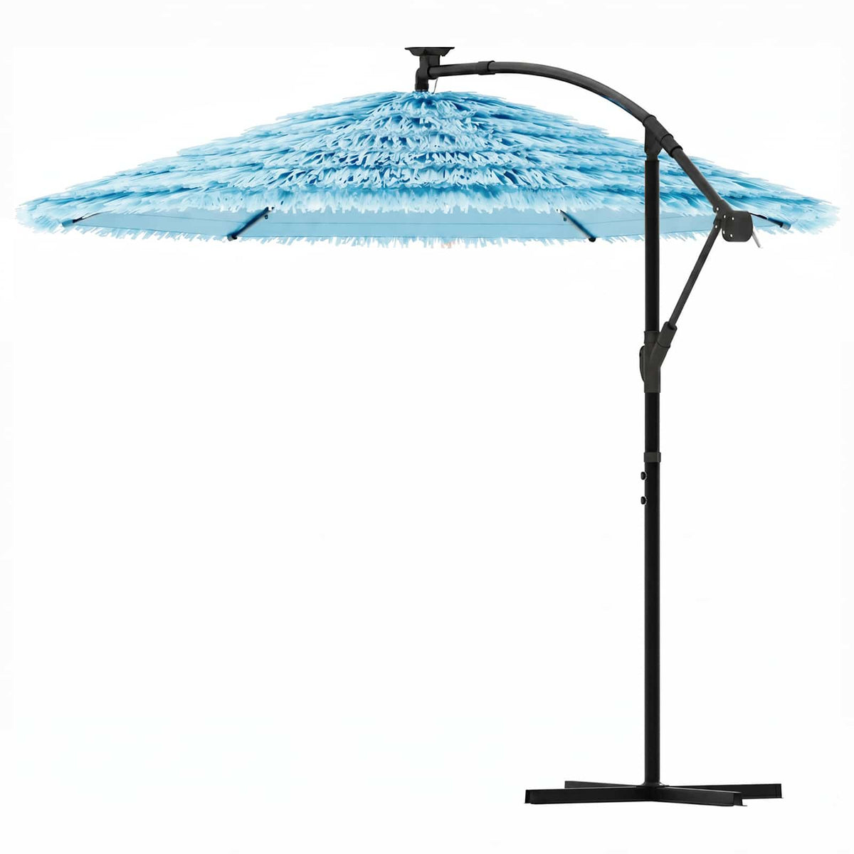 Garden Parasol with Steel Pole Blue 269x269x235 cm