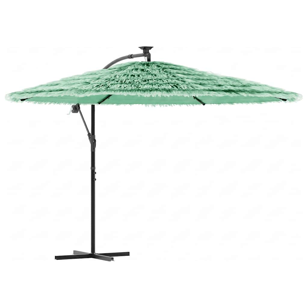 Garden Parasol with Steel Pole Green 269x269x235 cm