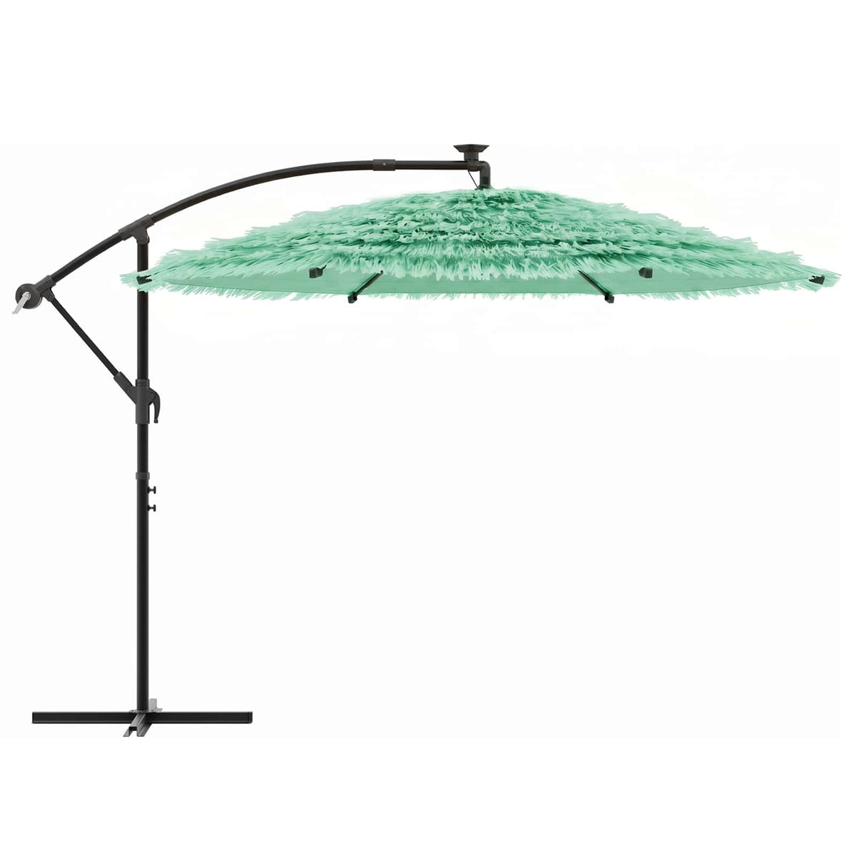 Garden Parasol with Steel Pole Green 269x269x235 cm