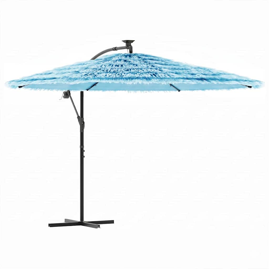 Garden Parasol with Steel Pole Blue 290x290x238 cm