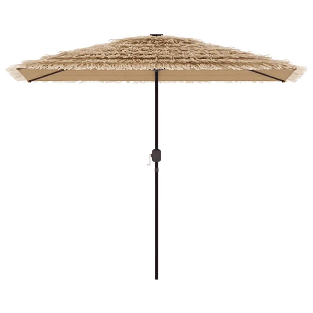 Garden Parasol with Steel Pole Brown 300x200x250 cm