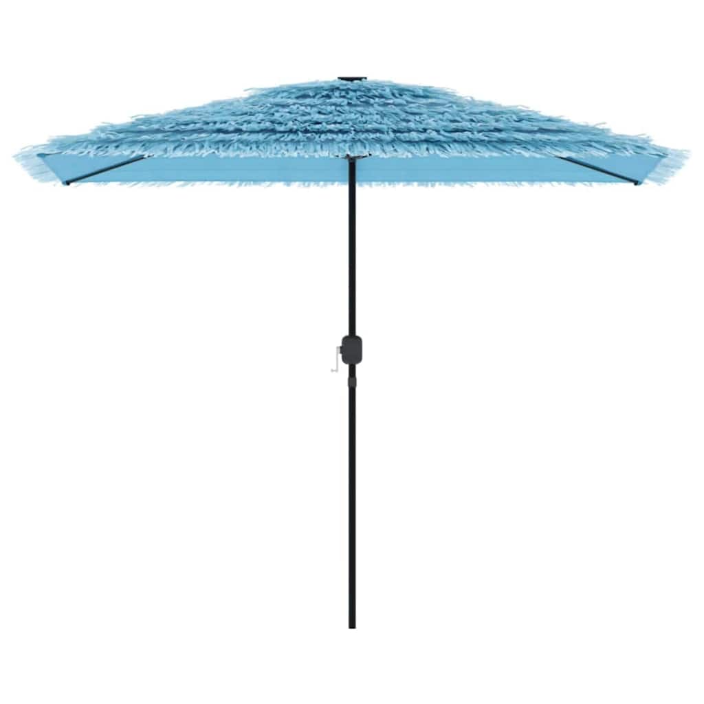 Garden Parasol with Steel Pole Blue 300x200x250 cm