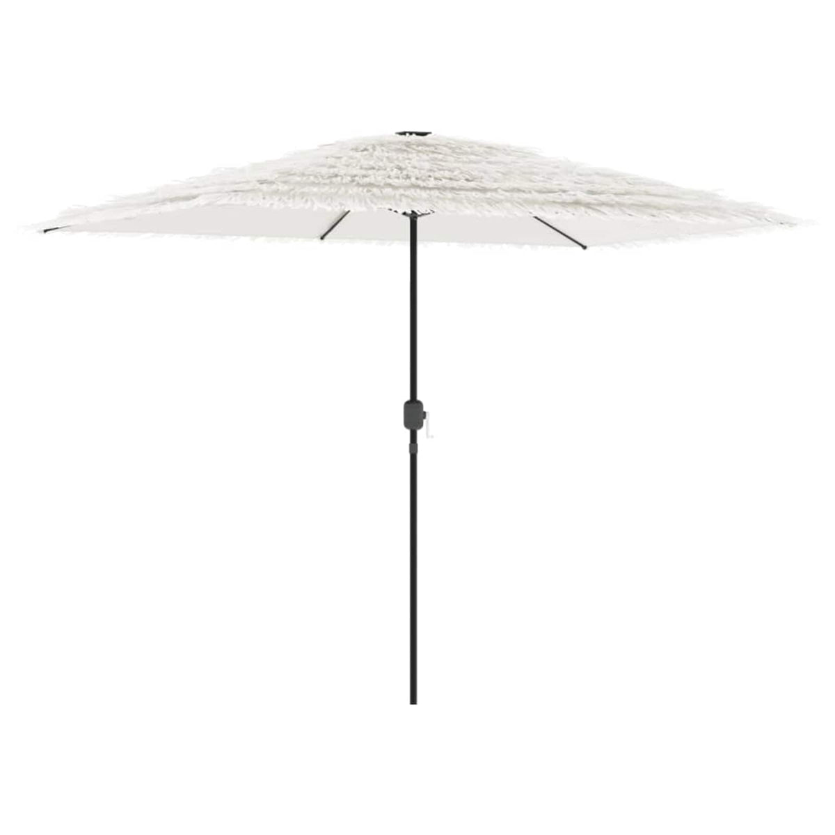 Garden Parasol with Steel Pole White 300x200x250 cm
