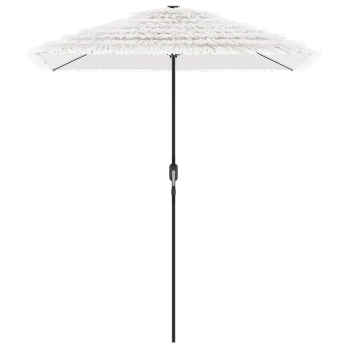 Garden Parasol with Steel Pole White 300x200x250 cm
