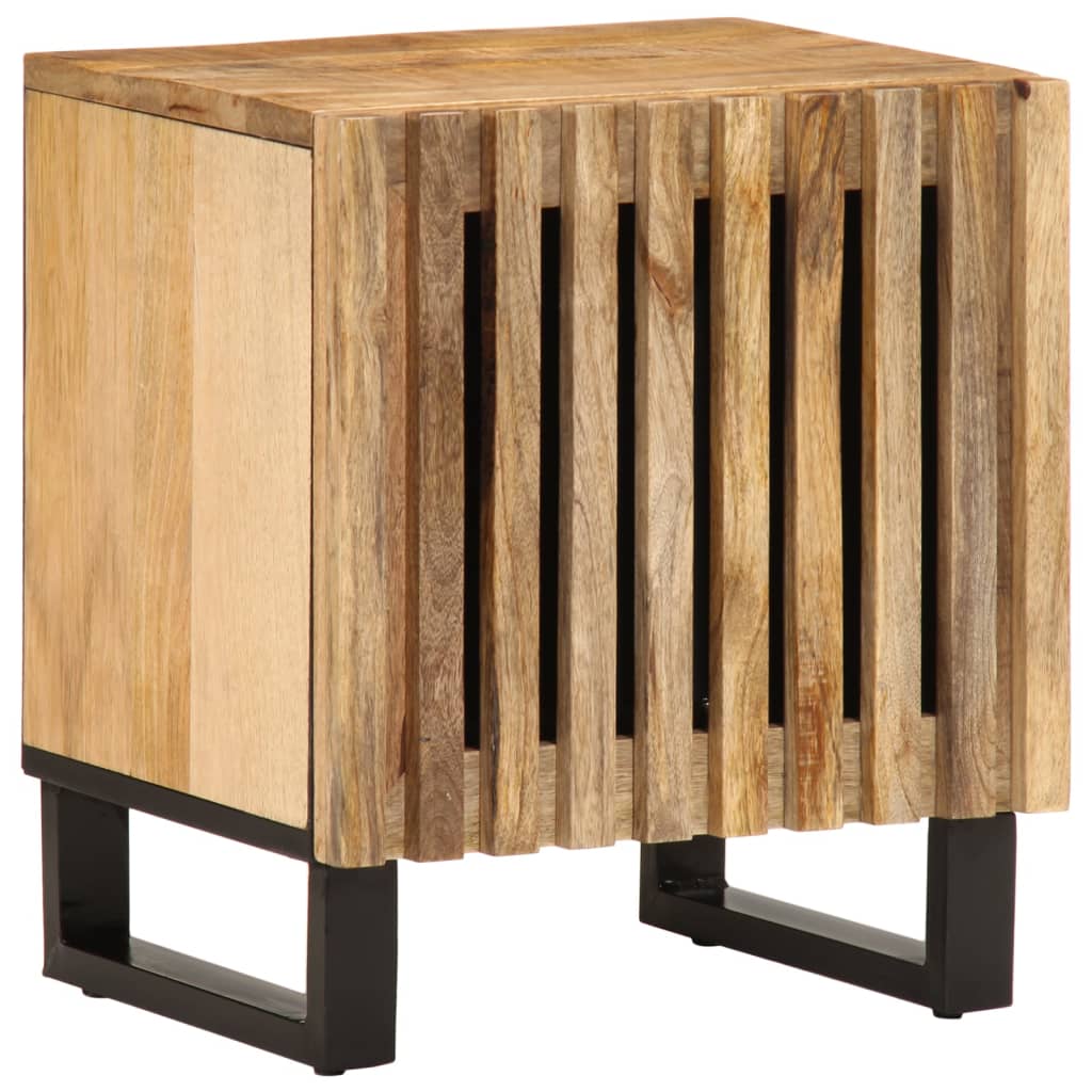 Bedside Cabinets 2 pcs 40x34x46 cm Solid Wood Rough Mango