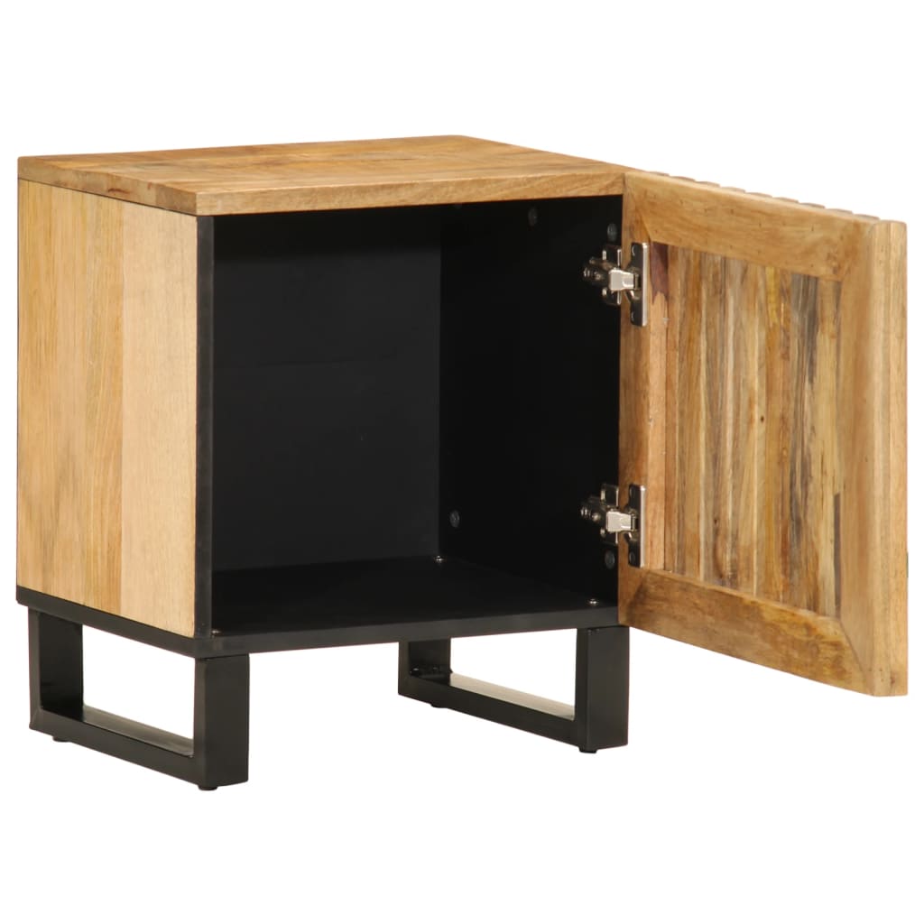 Bedside Cabinets 2 pcs 40x34x46 cm Solid Wood Rough Mango