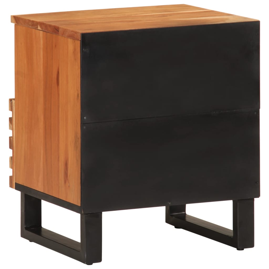 Bedside Cabinets 2 pcs 40x33x46 cm Solid Wood Acacia