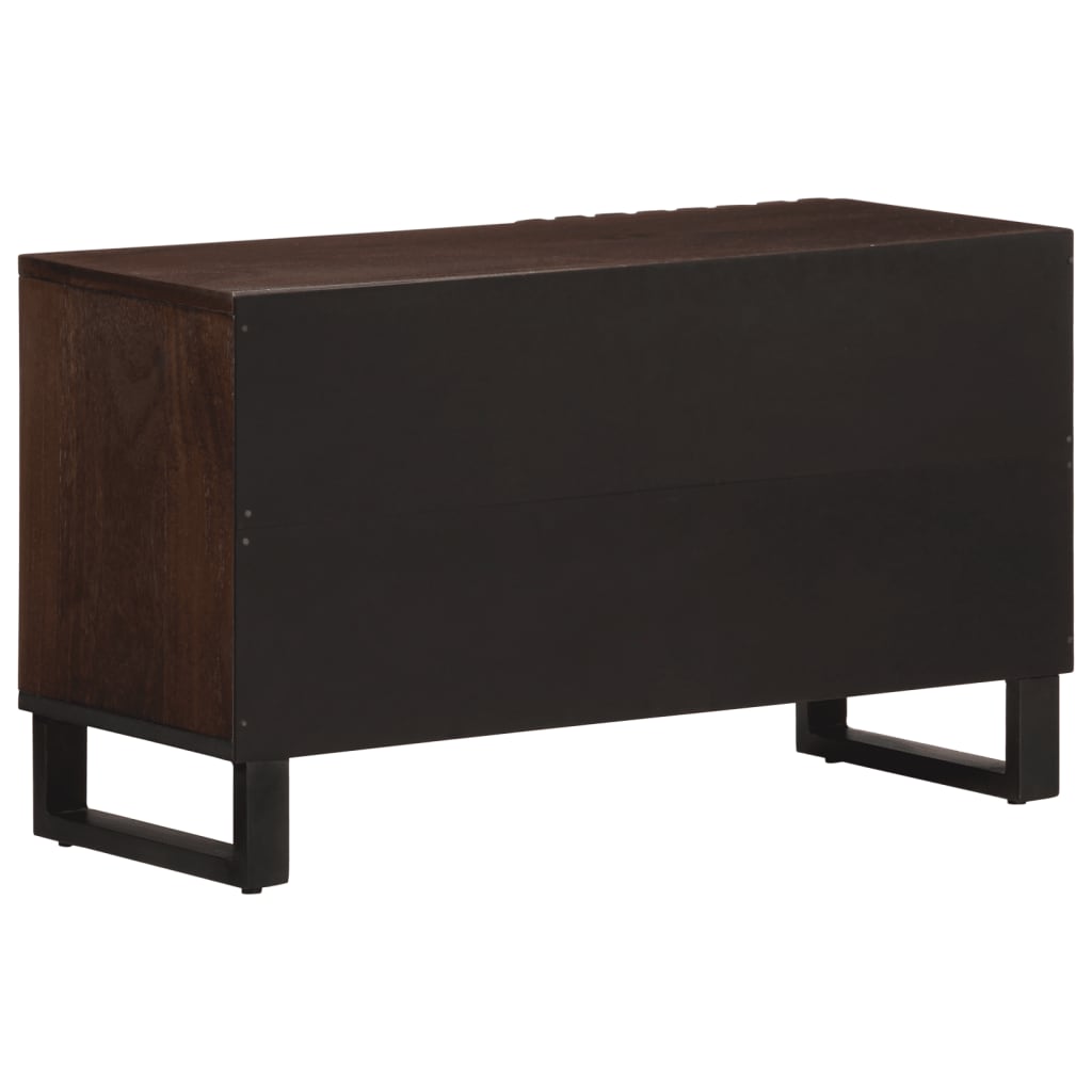 vidaXL TV Cabinet Brown 80x34x46 cm Solid Wood Mango