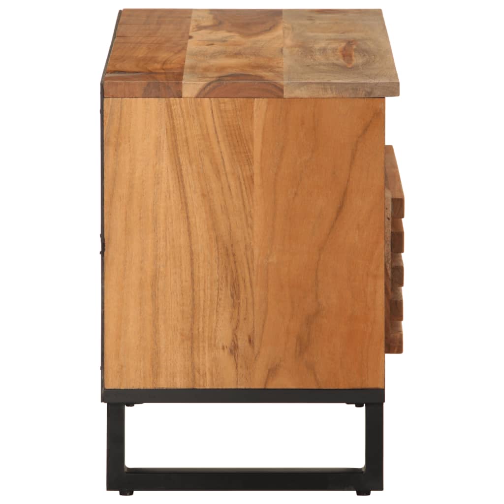 TV Cabinet 80x34x46 cm Solid Wood Acacia