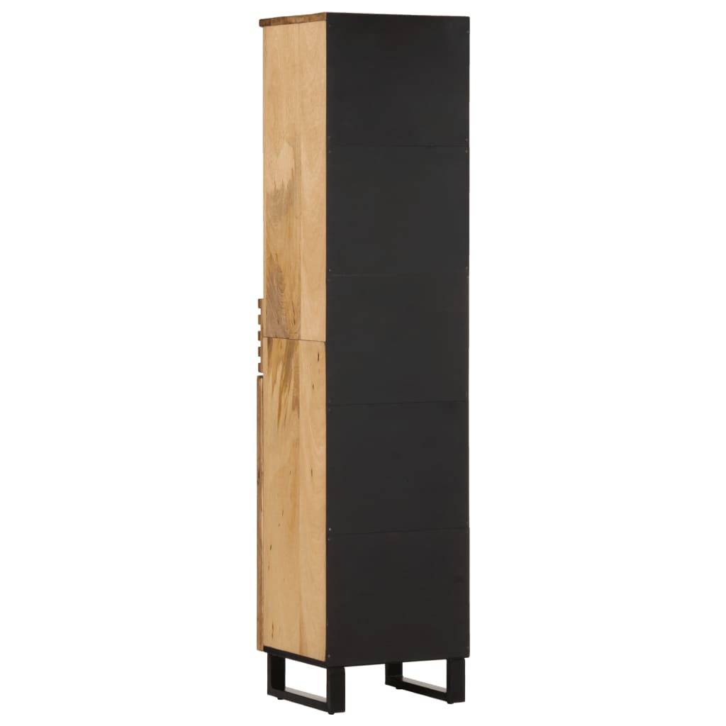 Sideboard 38x34x160 cm Solid Wood Rough Mango