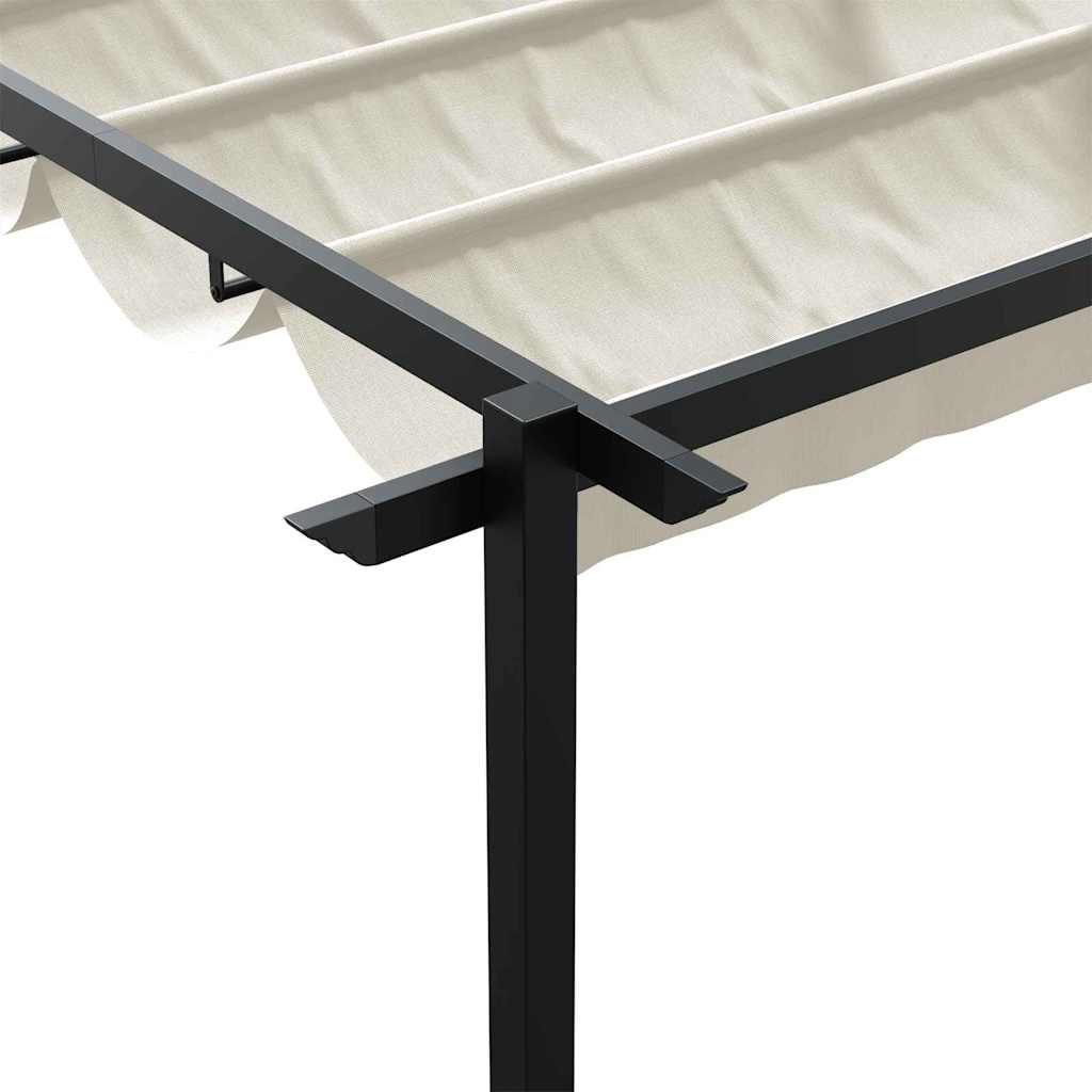 Gazebo 300 x 300 x 200 cm Cream Polyester