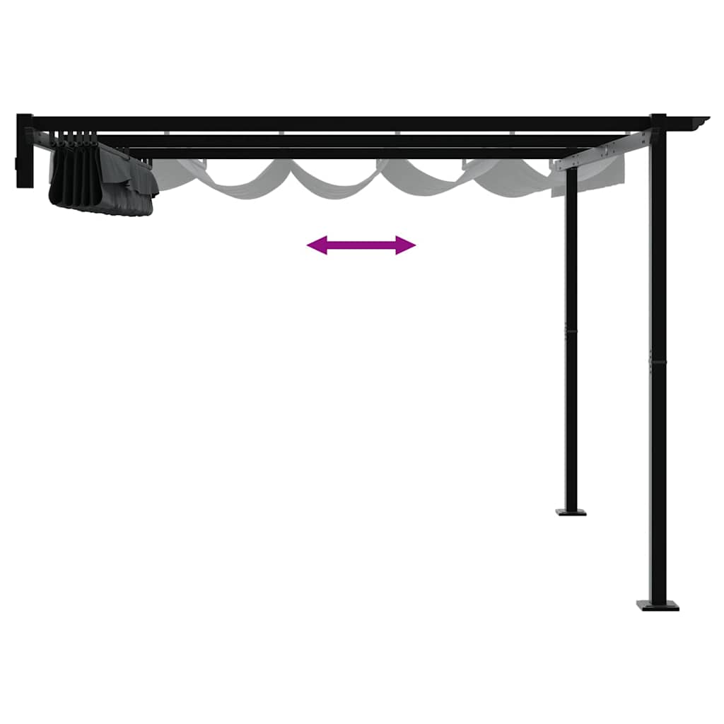 Gazebo 300 x 300 x 200 cm Anthracite Polyester