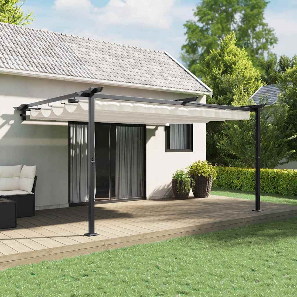 Gazebo 400 x 300 x 200 cm Cream Polyester