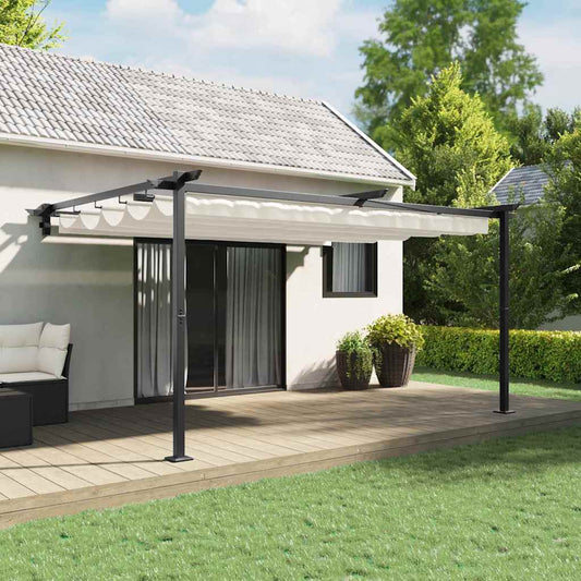 Gazebo 400 x 300 x 200 cm Cream Polyester