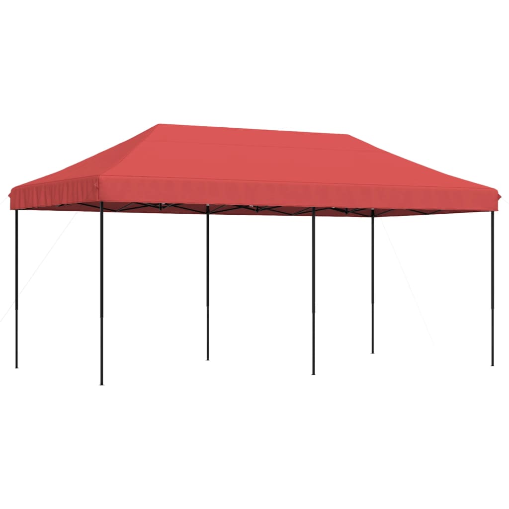 Party Tent Burgundy with Black Frame Oxford Fabric