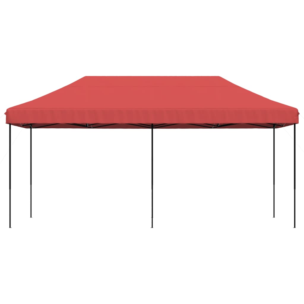 Party Tent Burgundy with Black Frame Oxford Fabric