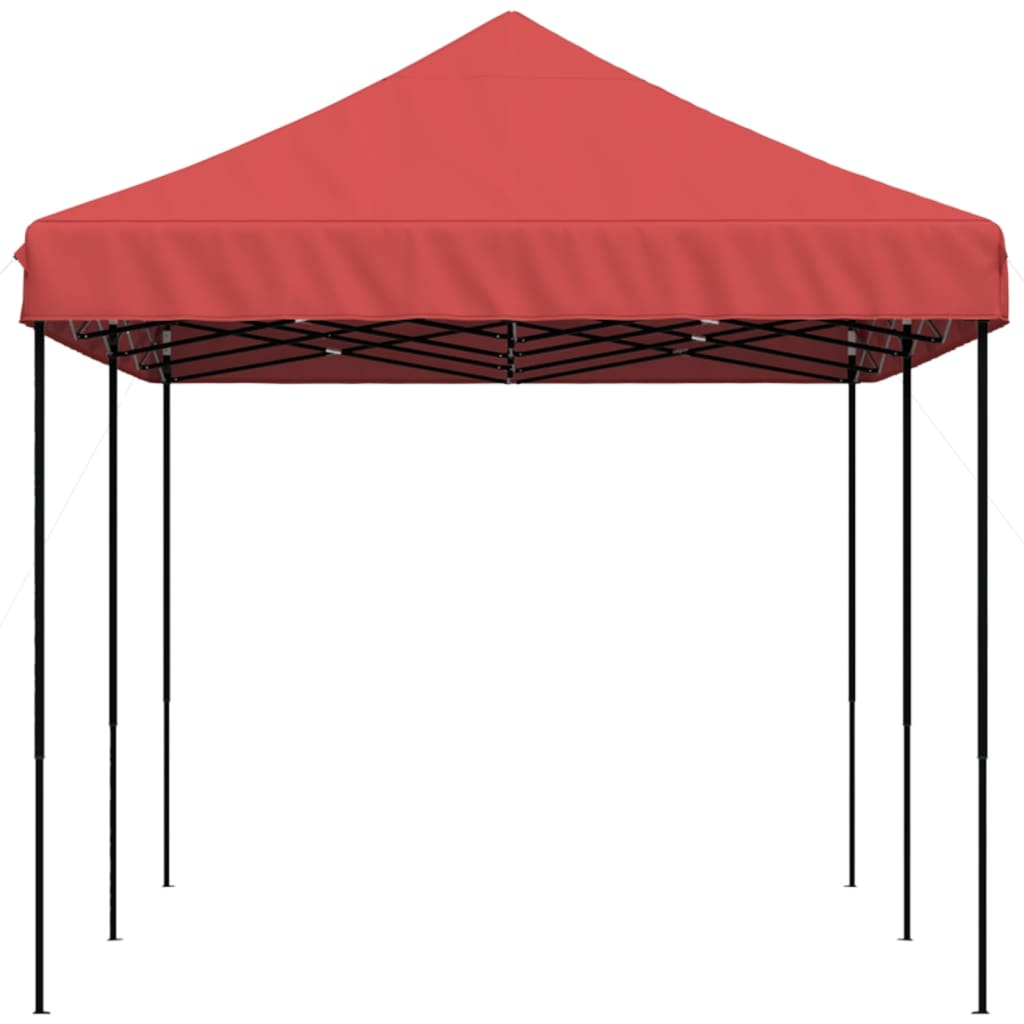 Party Tent Burgundy with Black Frame Oxford Fabric