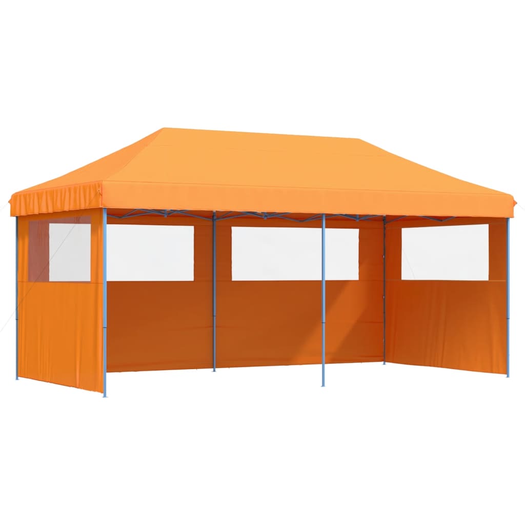 vidaXL Foldable Party Tent Pop-Up with 3 Sidewalls Orange