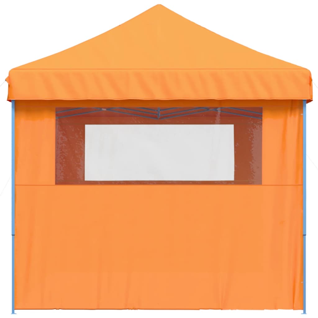 vidaXL Foldable Party Tent Pop-Up with 3 Sidewalls Orange