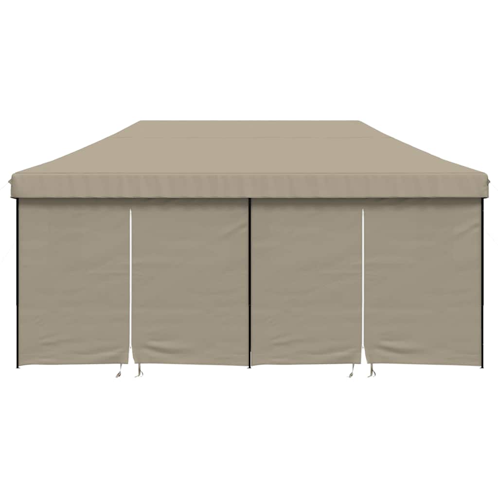Party Tent Taupe with Black Frame Oxford Fabric