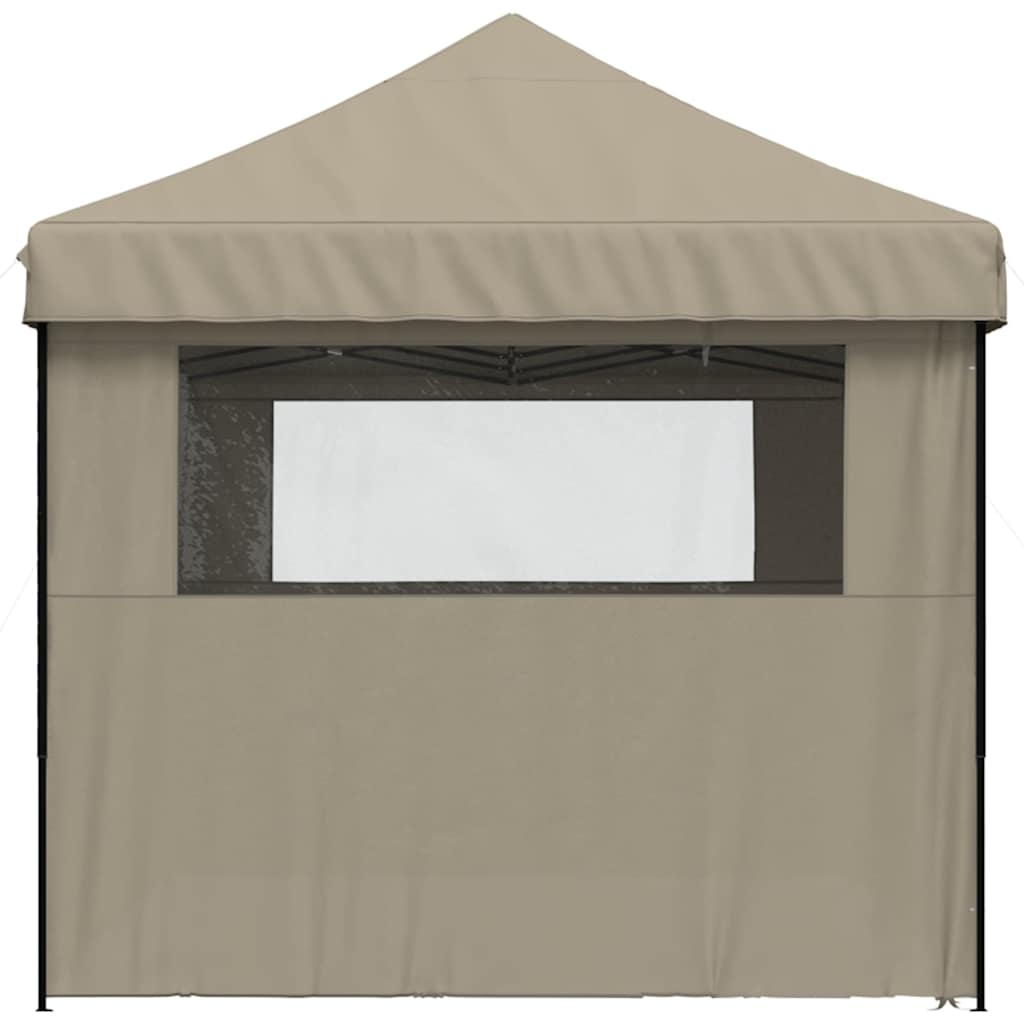 Party Tent Taupe with Black Frame Oxford Fabric