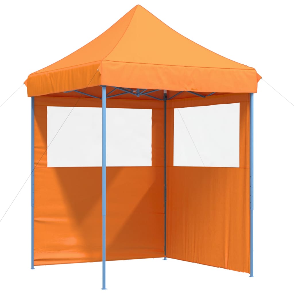 vidaXL Foldable Party Tent Pop-Up with 2 Sidewalls Orange