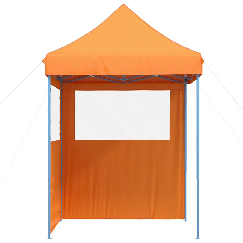 vidaXL Foldable Party Tent Pop-Up with 2 Sidewalls Orange