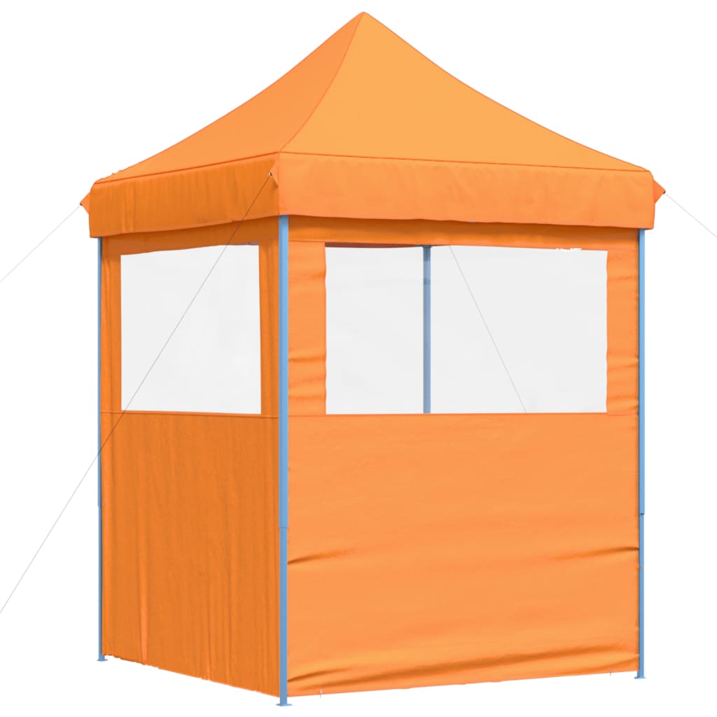 vidaXL Foldable Party Tent Pop-Up with 2 Sidewalls Orange