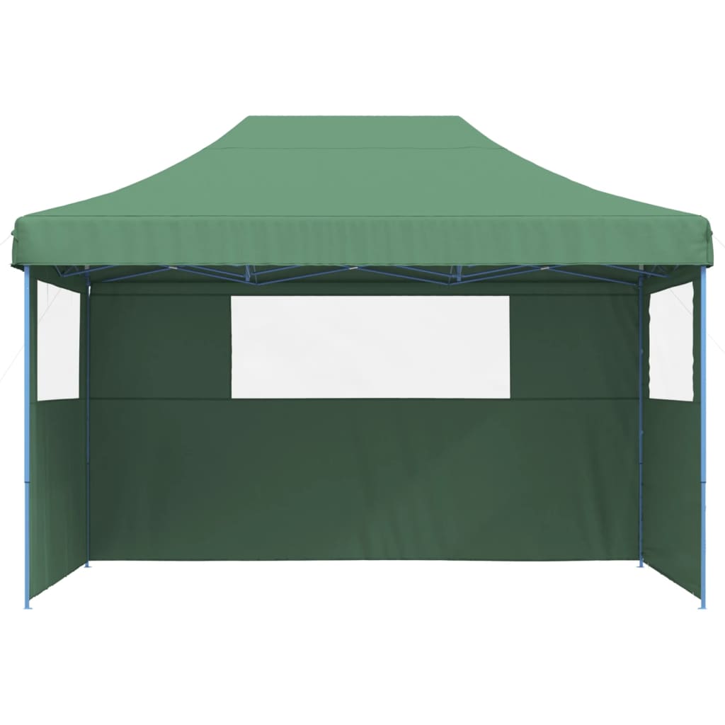 vidaXL Foldable Party Tent Pop-Up with 3 Sidewalls Green