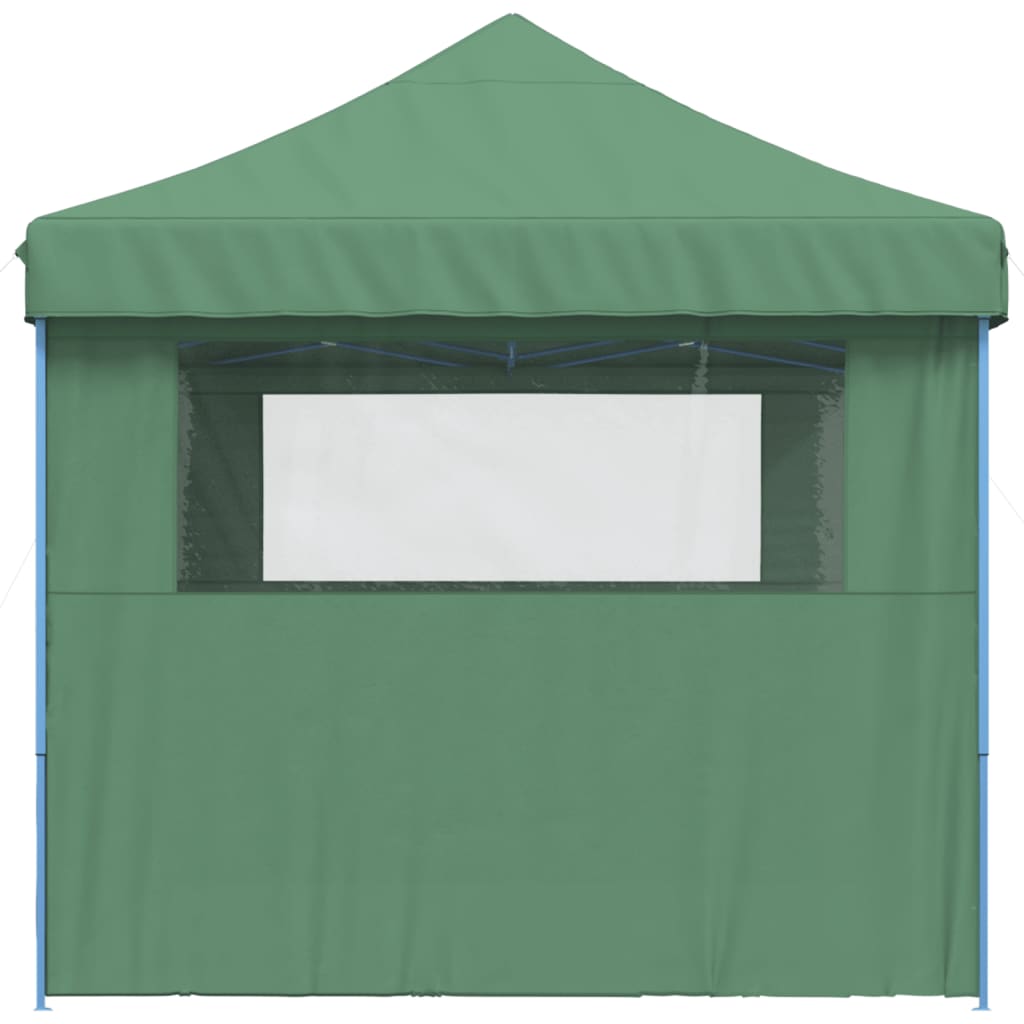 vidaXL Foldable Party Tent Pop-Up with 3 Sidewalls Green