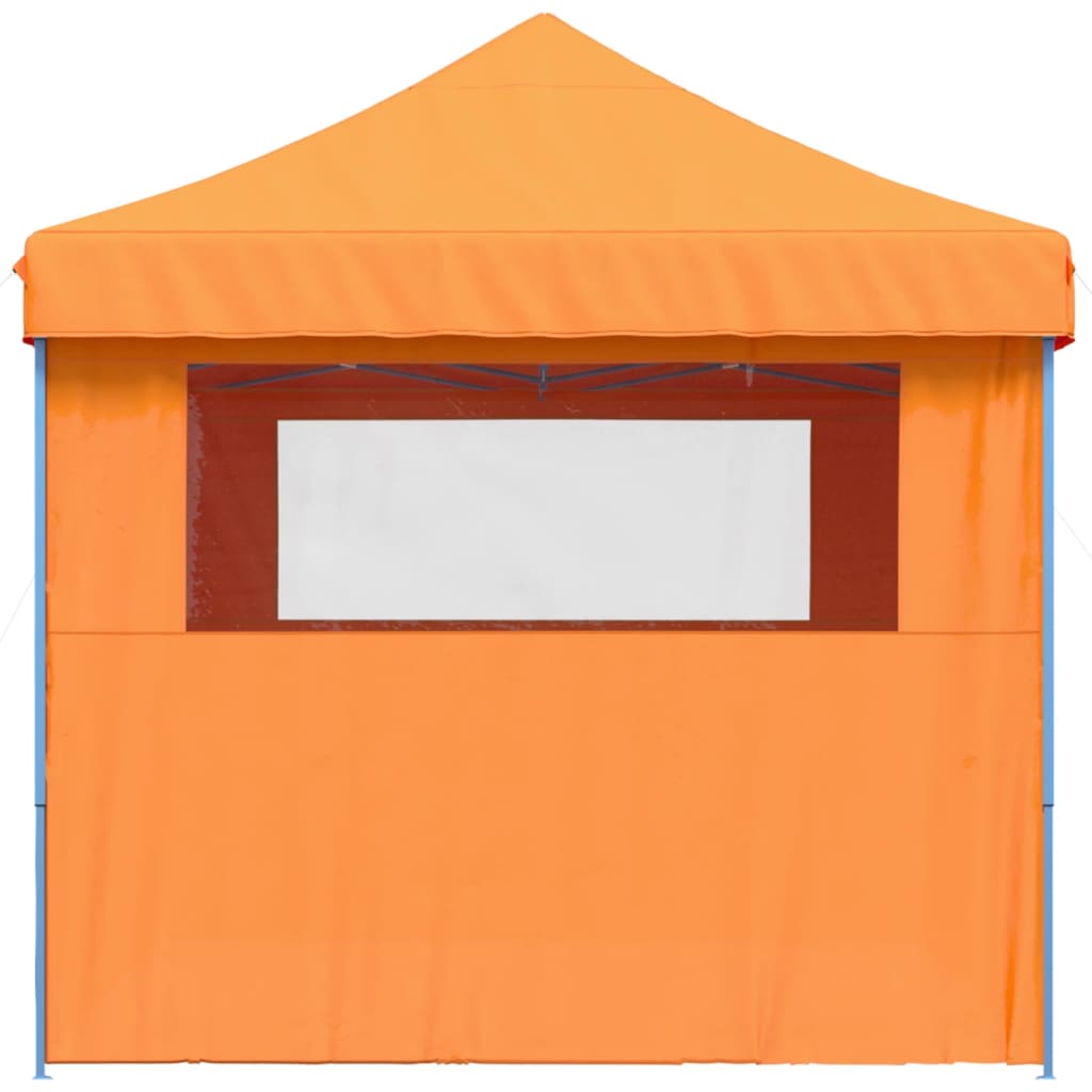 vidaXL Foldable Party Tent Pop-Up with 4 Sidewalls Orange