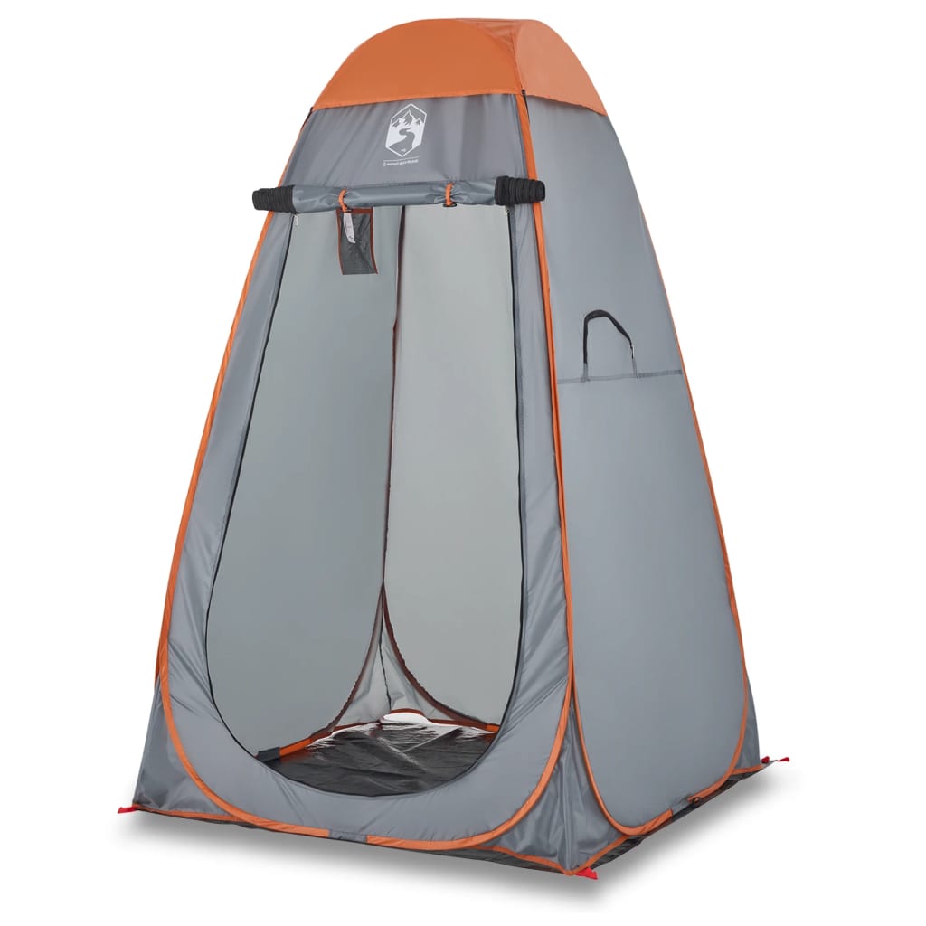 vidaXL Privacy Tent Grey and Orange Pop-up Waterproof