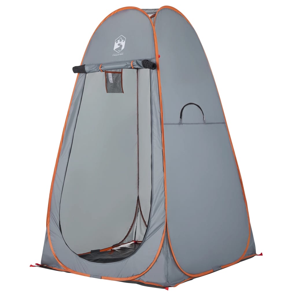 vidaXL Privacy Tent Grey and Orange Pop-up Waterproof