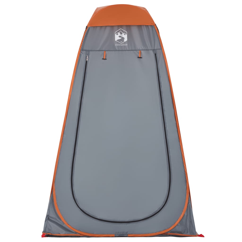 vidaXL Privacy Tent Grey and Orange Pop-up Waterproof