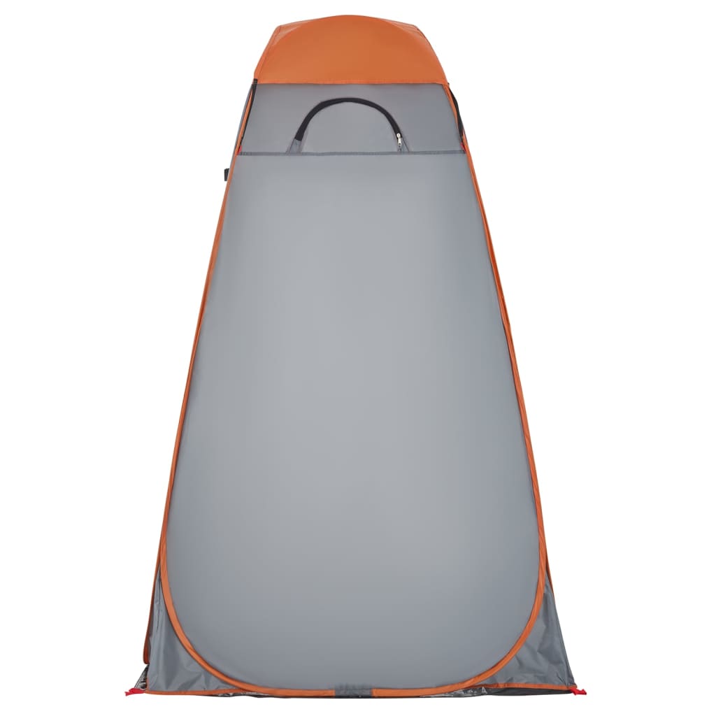 vidaXL Privacy Tent Grey and Orange Pop-up Waterproof