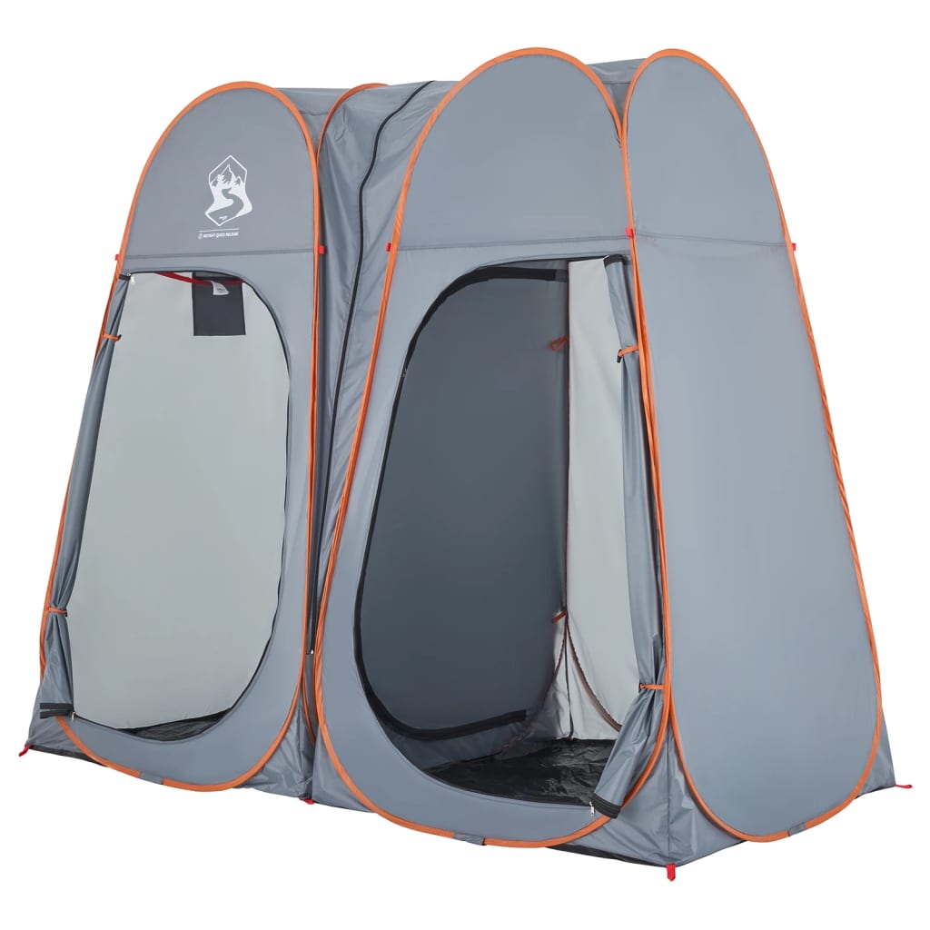 vidaXL Privacy Tent Grey and Orange Pop-up Waterproof