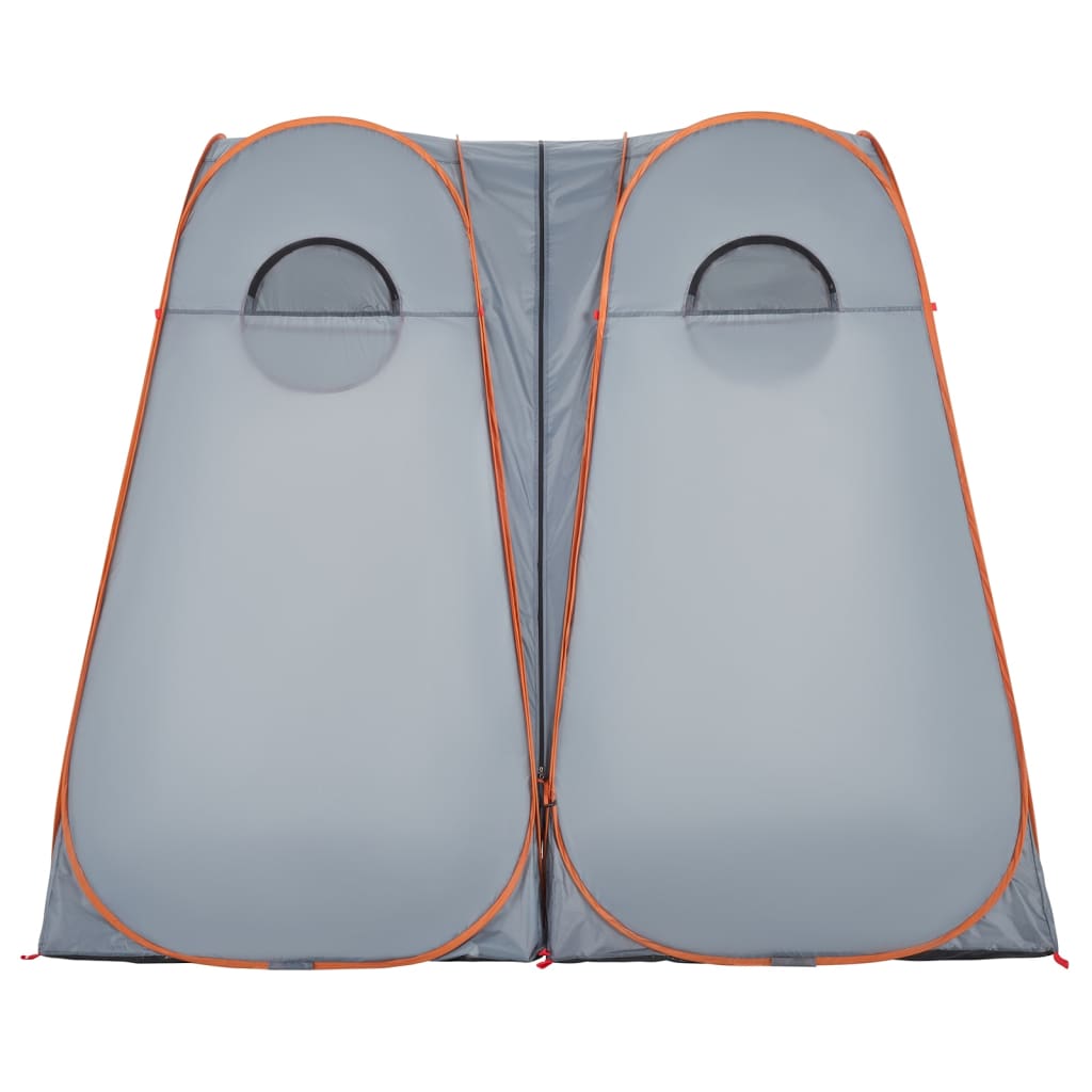 vidaXL Privacy Tent Grey and Orange Pop-up Waterproof