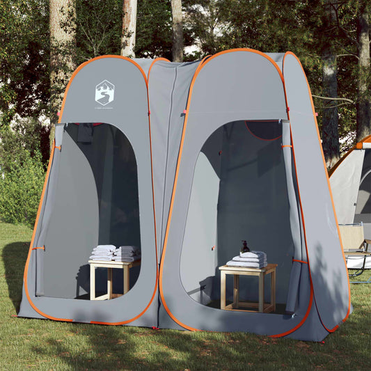 vidaXL Privacy Tent Grey and Orange Pop-up Waterproof