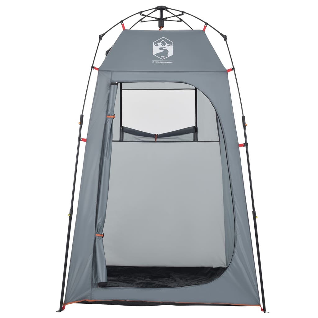 vidaXL Privacy Tent Grey and Orange Quick Release Waterproof