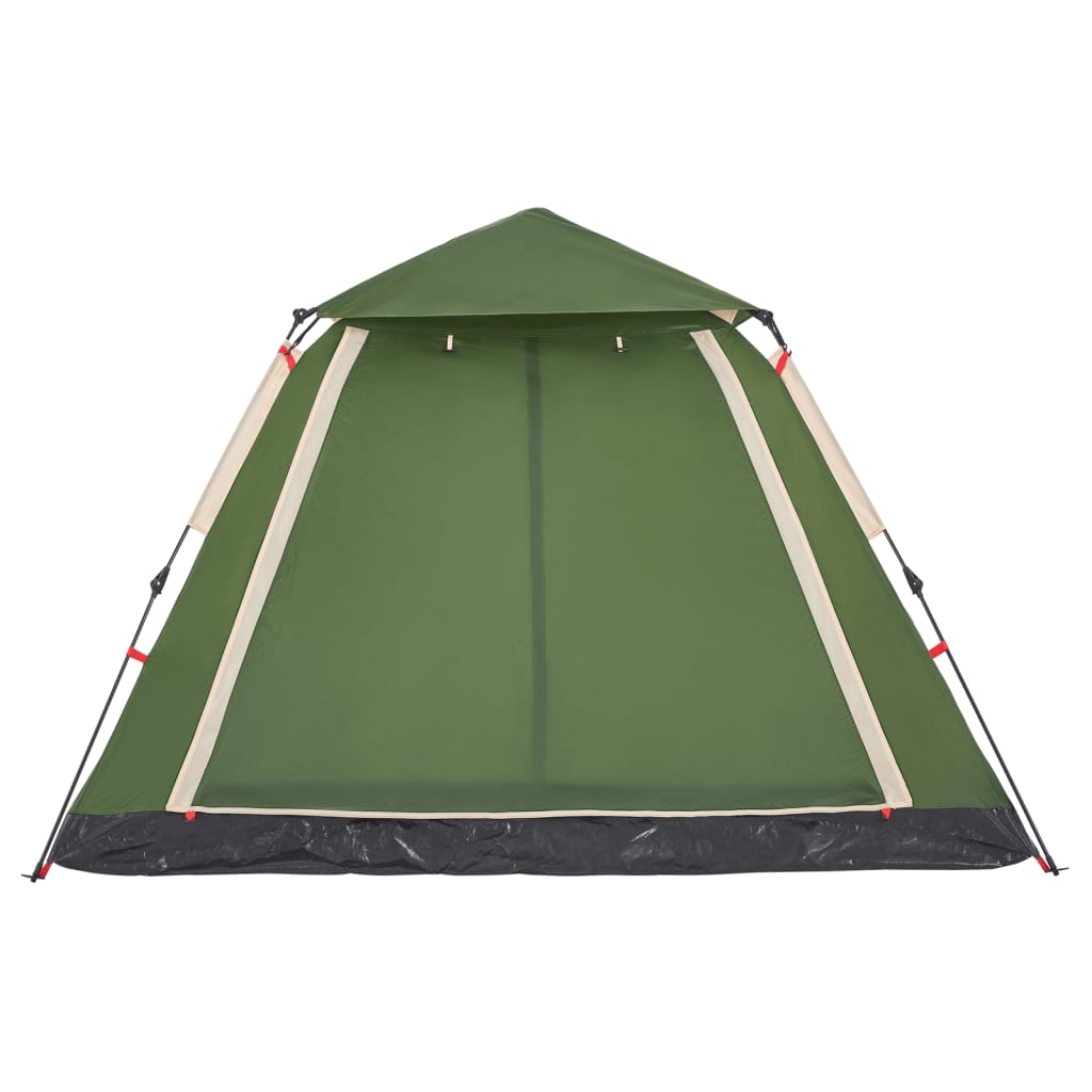 vidaXL Camping Tent Dome 5-Person Green Quick Release