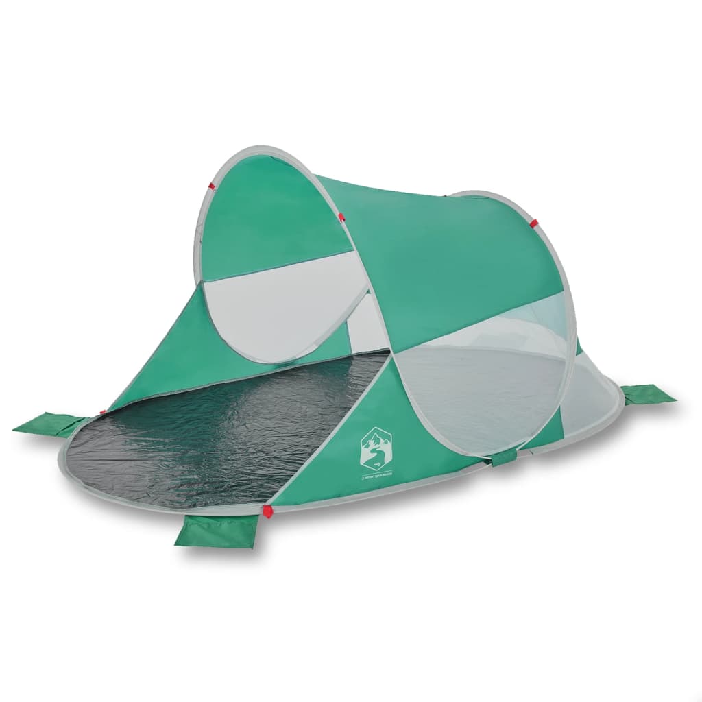 vidaXL Beach Tent Sea Green Pop-up Waterproof