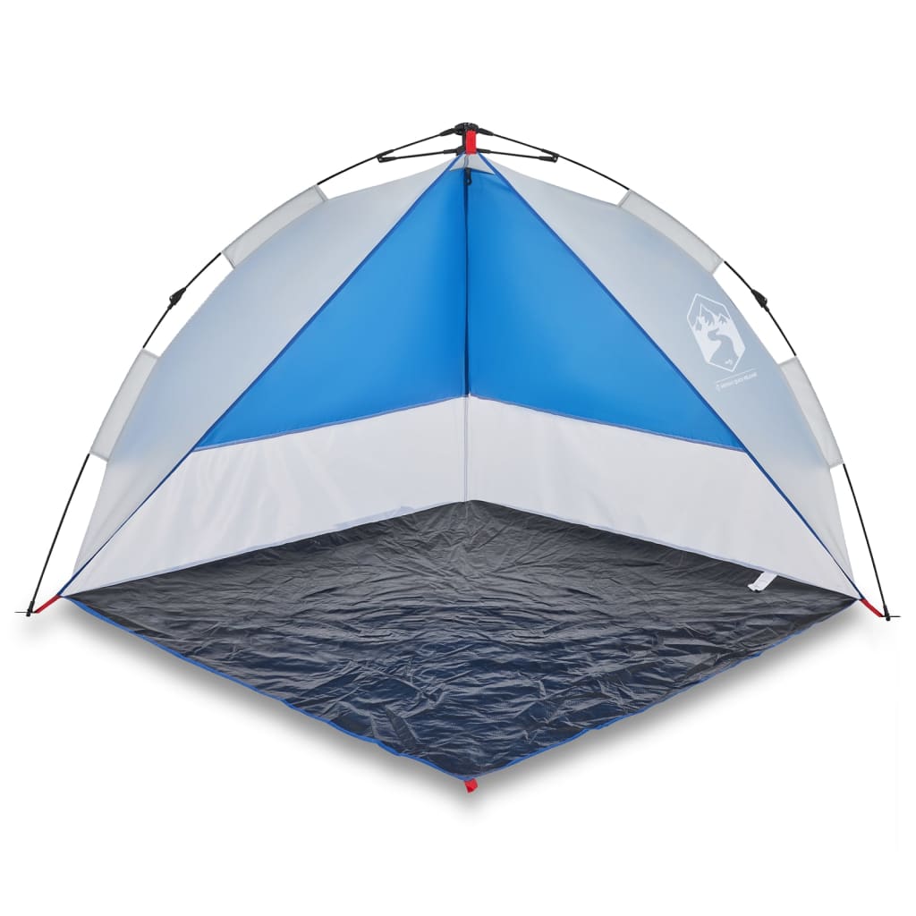 vidaXL Beach Tent Azure Blue Quick Release Waterproof