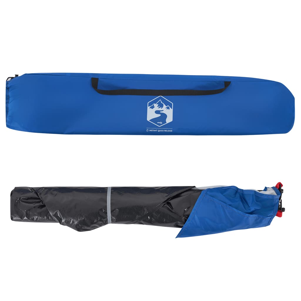 vidaXL Beach Tent Azure Blue Quick Release Waterproof