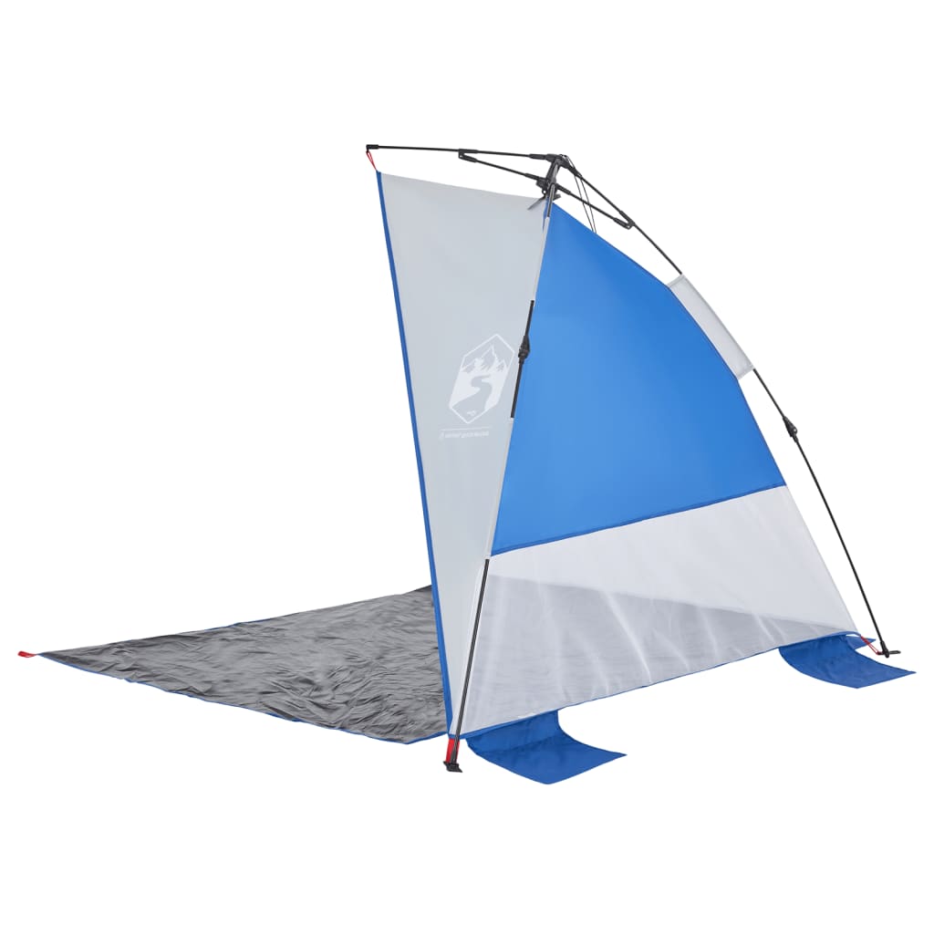 vidaXL Beach Tent Azure Blue Quick Release Waterproof